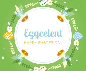 Easter Spring Holiday Vector Background