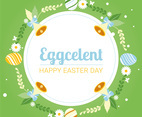 Easter Spring Holiday Vector Background