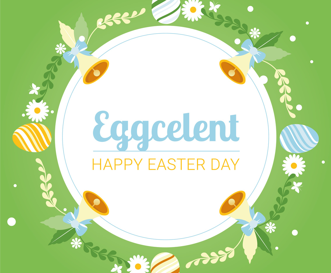 Easter Spring Holiday Vector Background