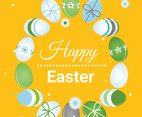 Easter Spring Holiday Vector Background
