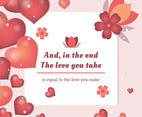 Flat Valentine's Day Vector Elements