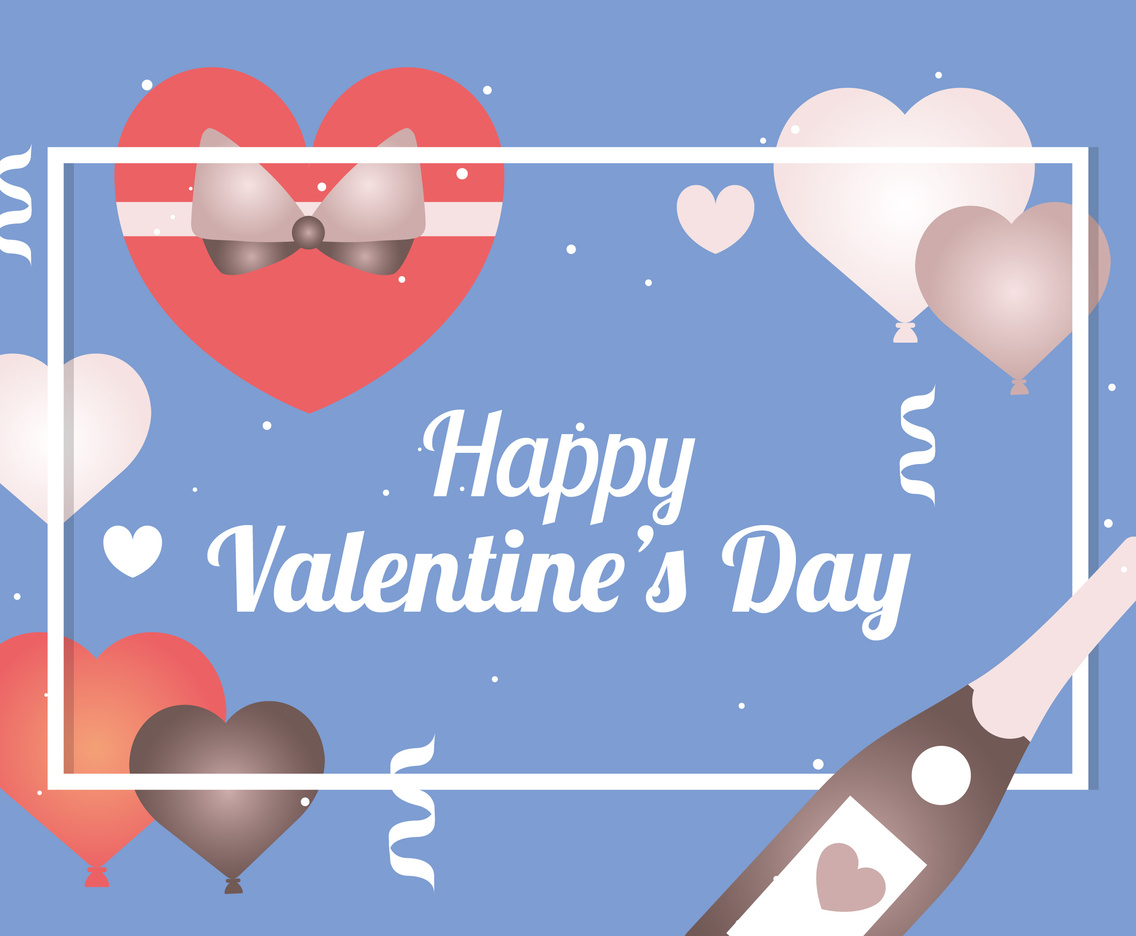 Flat Valentine's Day Vector Elements