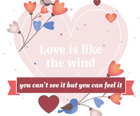 Valentine's Day Background Vector Illustration