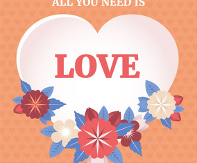 Valentine's Day Background Vector Illustration