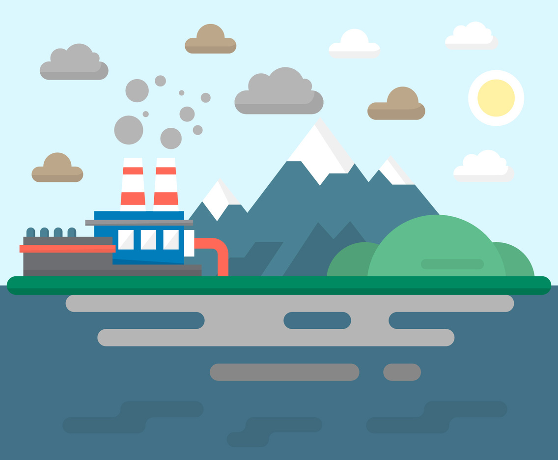 Flat Industrial Pollution