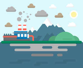 Flat Industrial Pollution