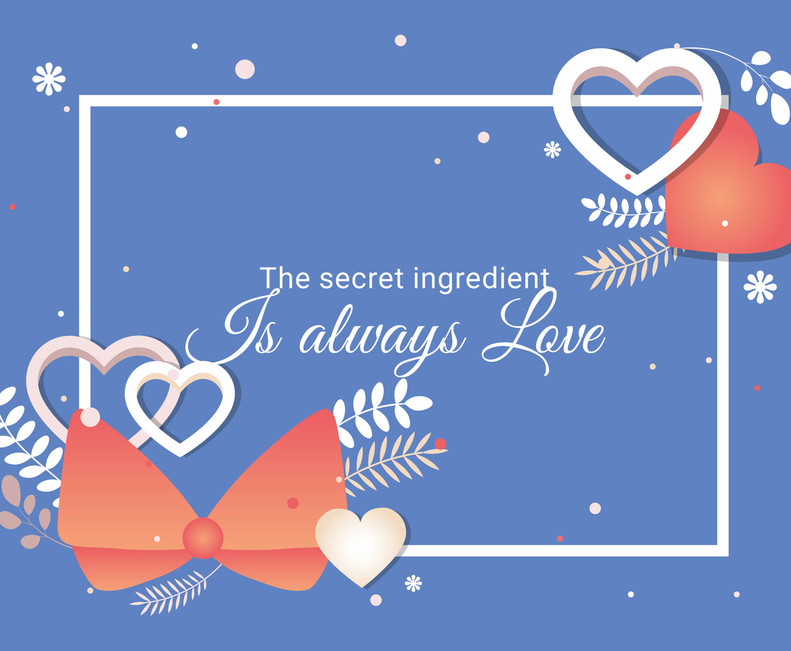 Postcard to Valentine's Day Vector Illustration