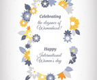 Women's Day Greeting Card Vector