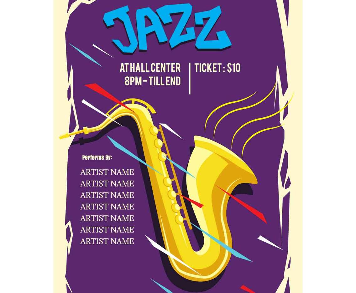 Jazz Concert Poster Vector