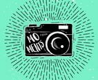Hand-Drawn Camera Silhouette Vector
