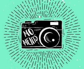 Hand-Drawn Camera Silhouette Vector