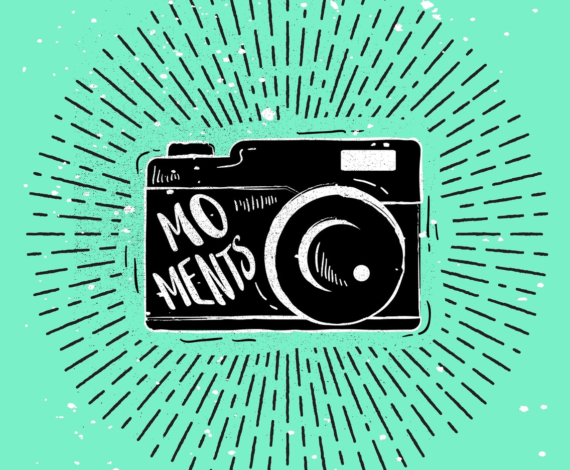 Hand-Drawn Camera Silhouette Vector