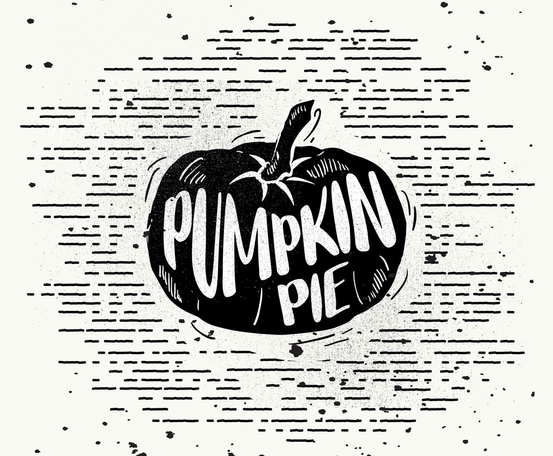 Hand-Drawn Pumpkin Silhouette Vector