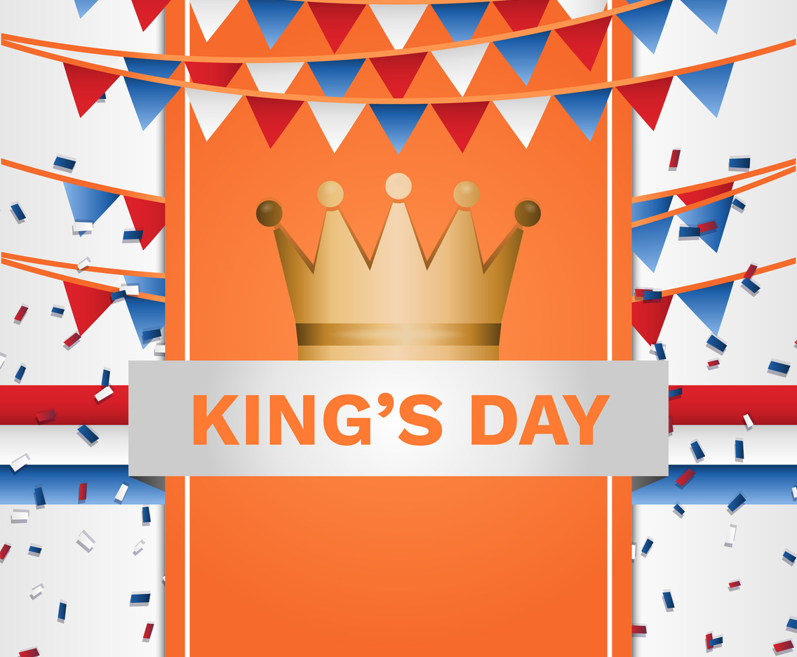 Kings Day Netherlands Poster Background Template