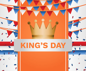 Kings Day Netherlands Poster Background Template