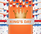 Kings Day Netherlands Poster Background Template