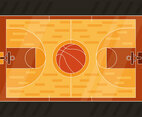 Basketball Court Vector