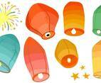 Sky Lantern Vectors