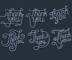 Thank You Typography Vol 2 Vector