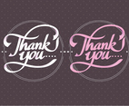 Thank You Typography Vector