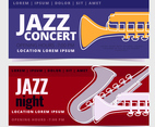 Vector Jazz Concert Banners