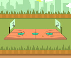 Basketball Court Illustration