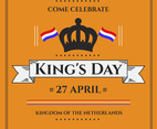 Kings Day Festival Poster Vector