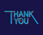 Simple and Cool Thank You Typography Concept