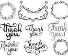 Thank You Typography 2 Vectors