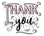 Thank You Typography Vector
