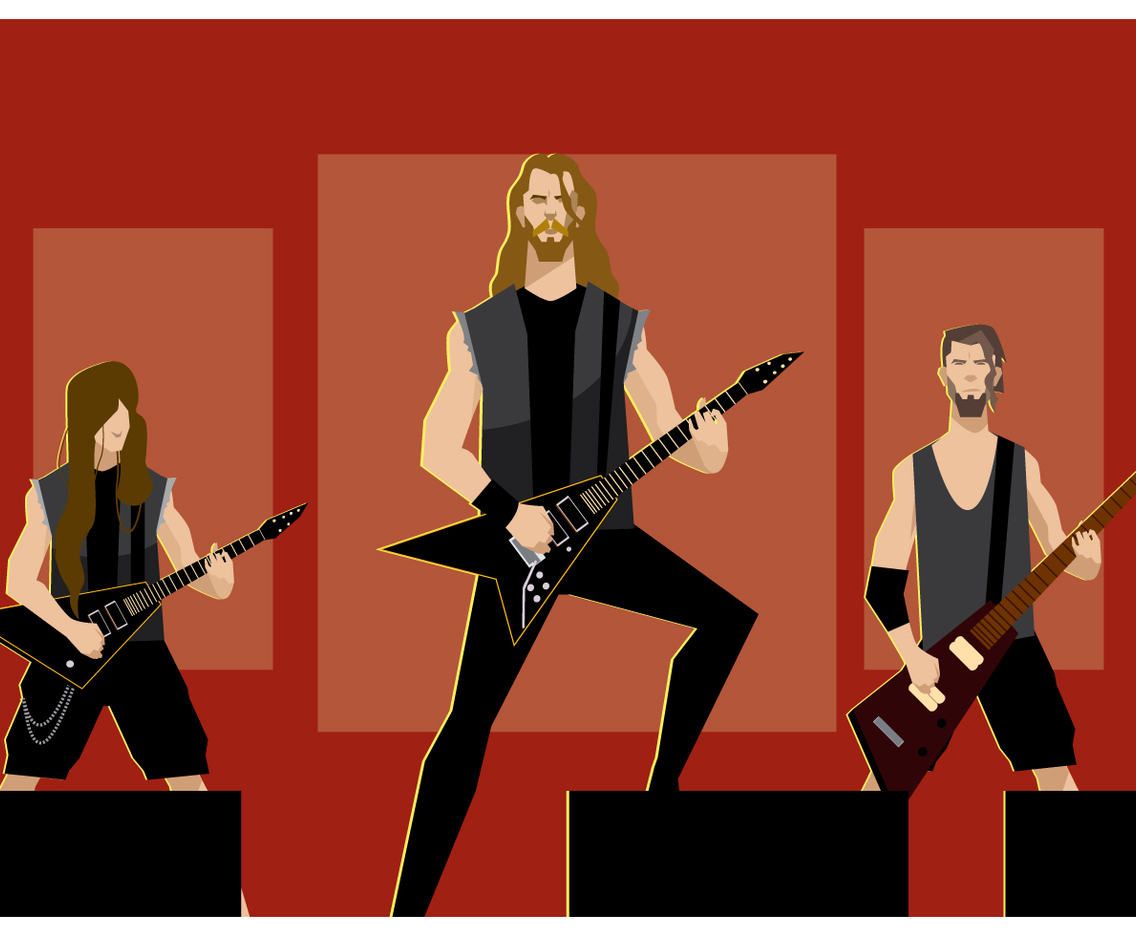 Metal Band on Stage Vector