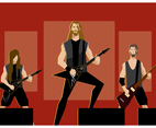 Metal Band on Stage Vector