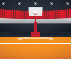 Realistic Basketball Arena
