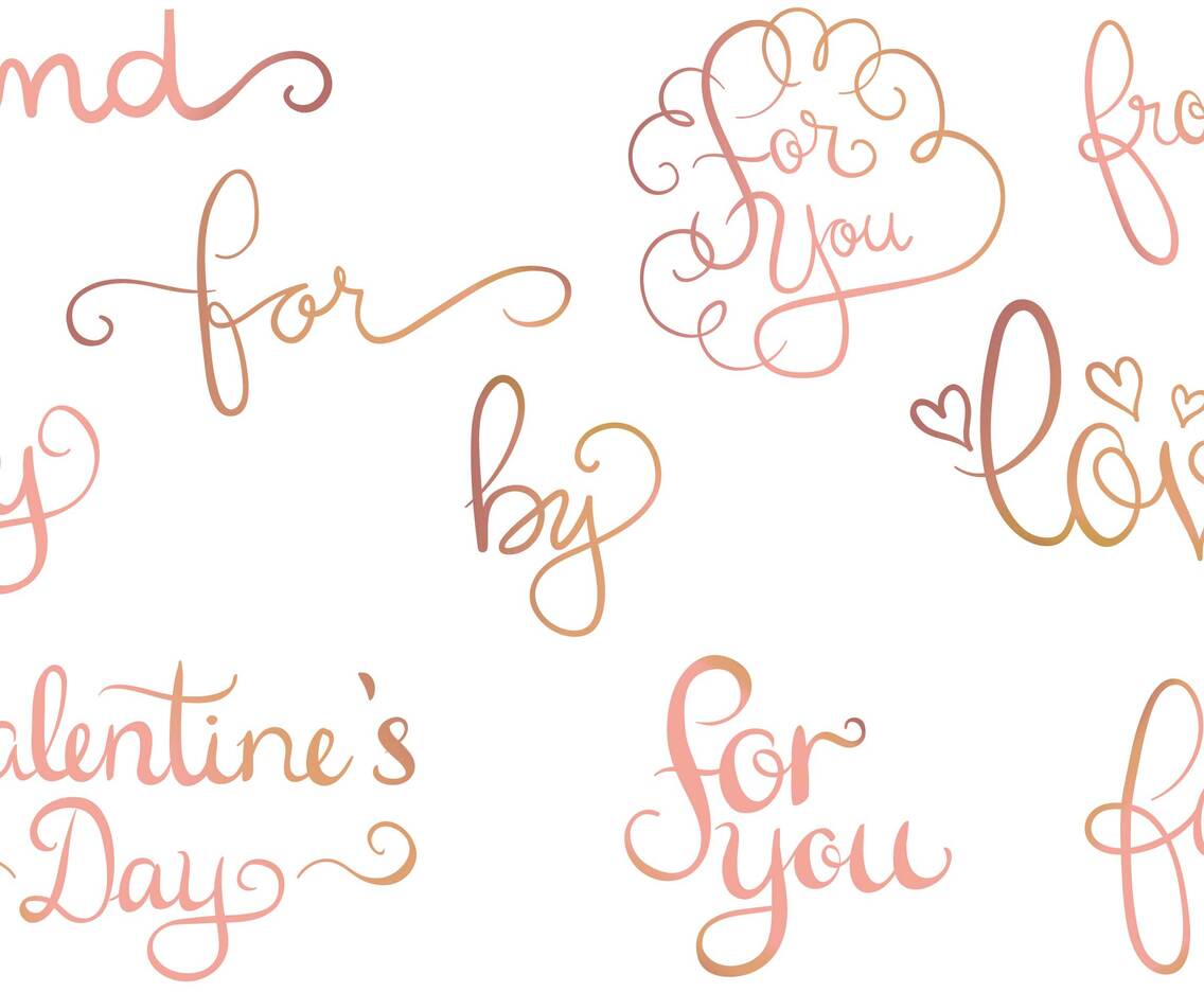 Rose Gold Love 2 Vectors