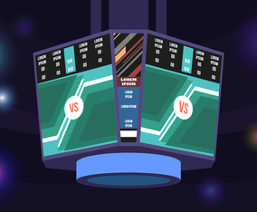 Jumbotron Basketball Free Vector