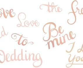 Rose Gold Love Vectors