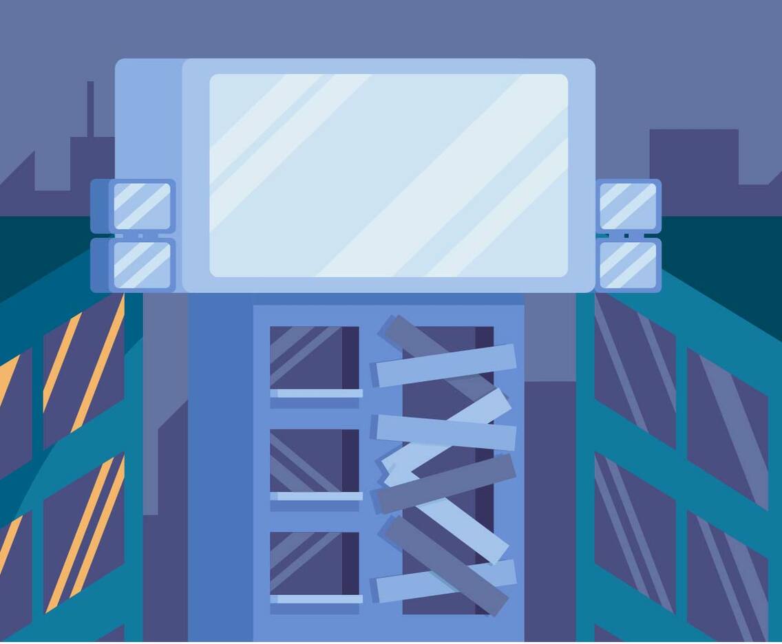 Jumbotron In Town Vector