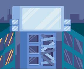 Jumbotron In Town Vector