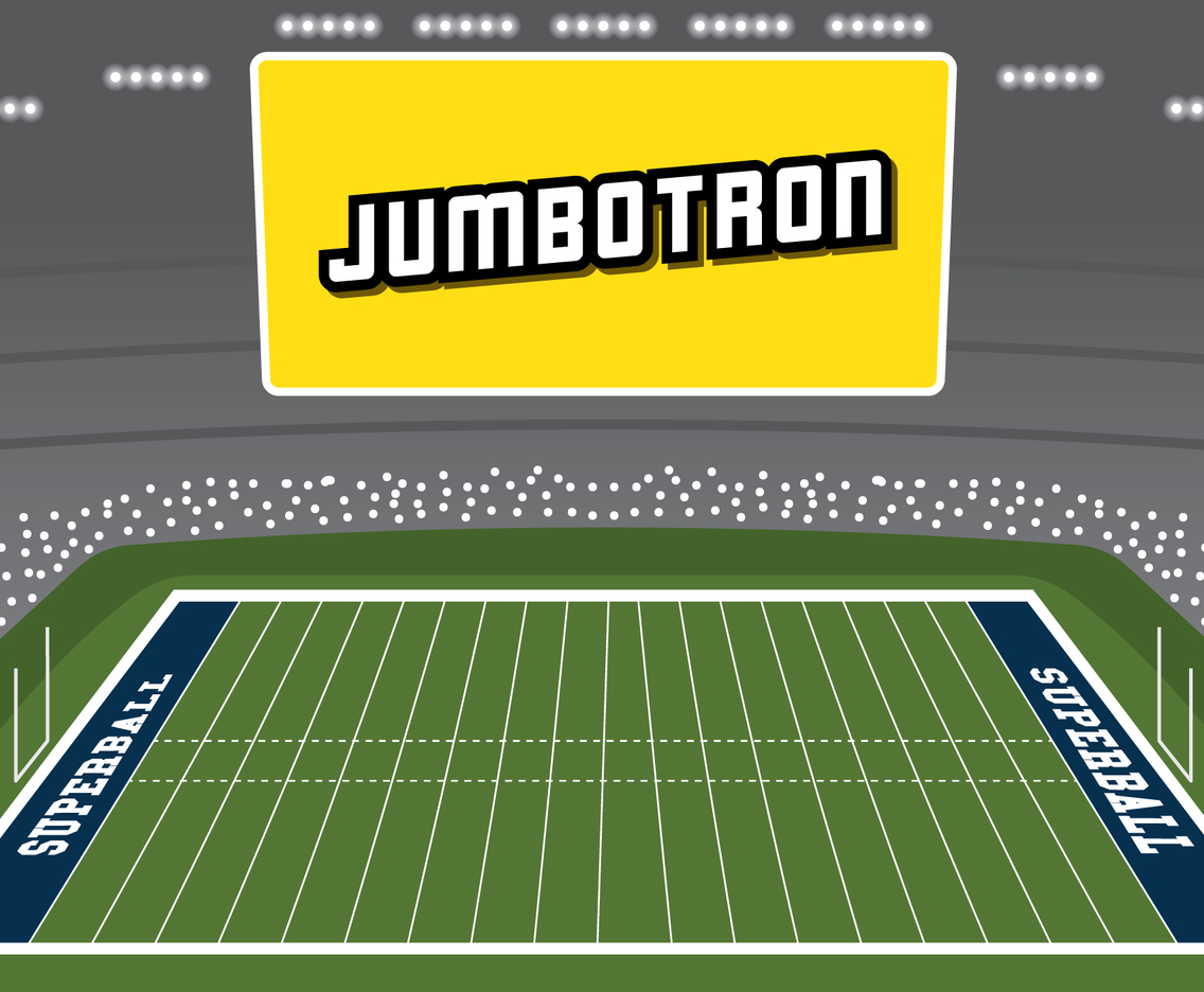 Big Screen On Rugby Field