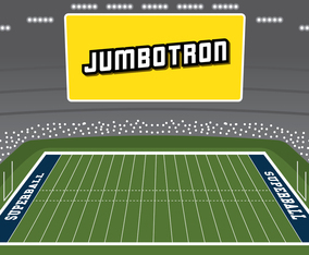 Big Screen On Rugby Field