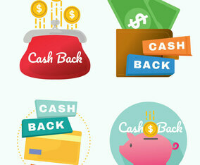 Cash Back Icon Vector Pack
