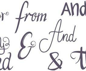 Catchwords Ampersands Vectors