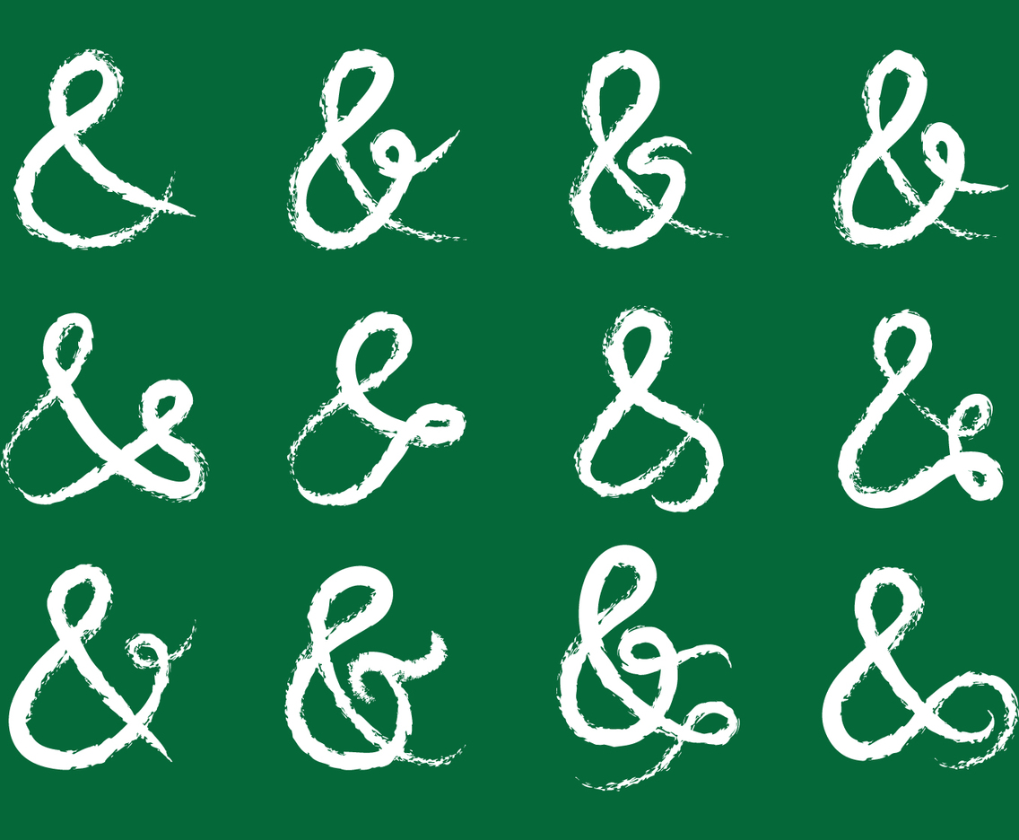 Ampersand Chalk Doodle