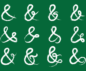 Ampersand Chalk Doodle