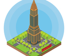 Isometric New York city