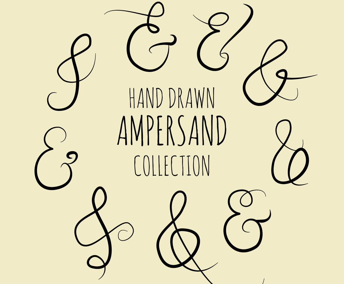 Hand Drawn Ampersand Collection