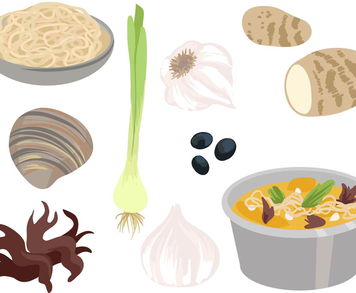 Hot Pot Ingredients 2 Vectors