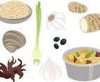 Hot Pot Ingredients 2 Vectors