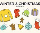 Winter Christmas Elements