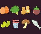 Super Foods Collection Vector